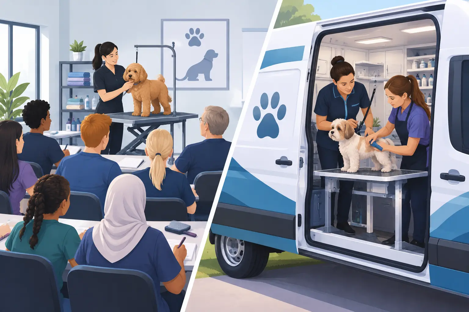 Franchise Training Versus Grooming College