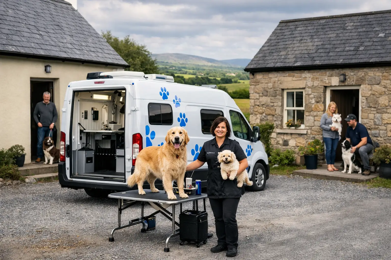 Why Rural Areas Suit Mobile Grooming Work in Ireland
